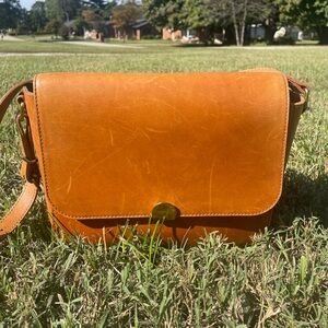 Madewell Tan Leather Crossbody Bag
